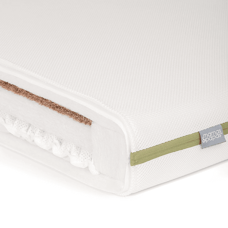 Premium Dual Core+ Small Cotbed/Cot Mattress, White