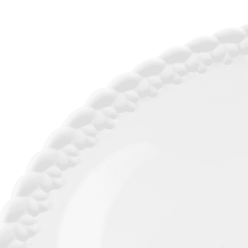 Babylone Dinner Plate, White