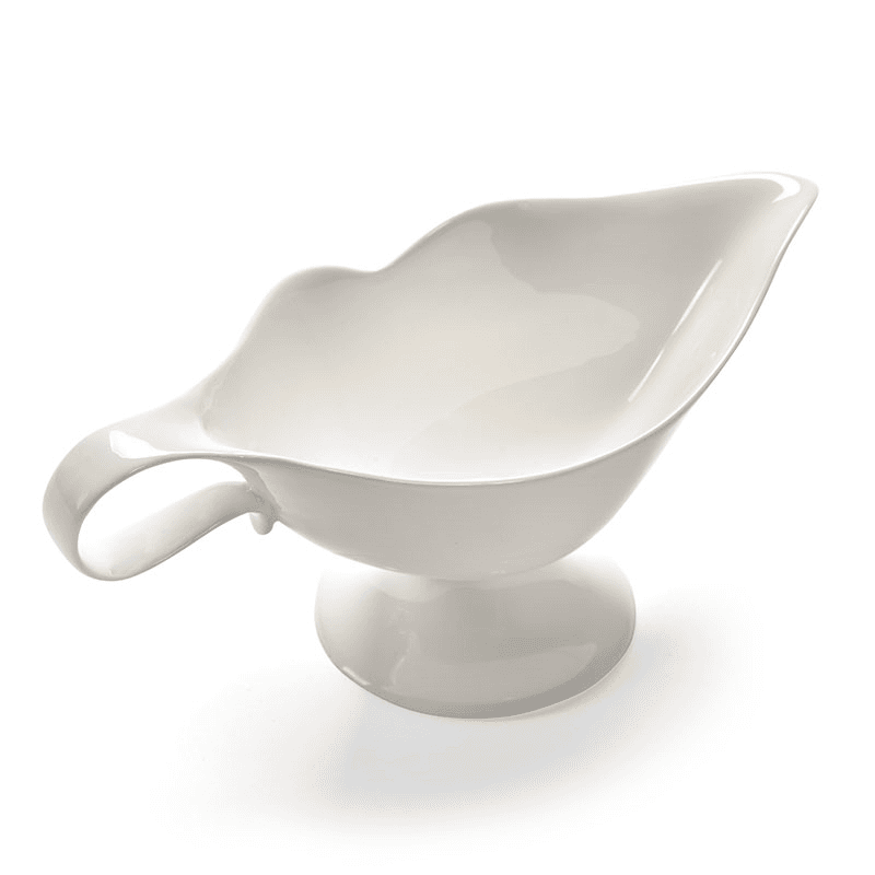Les Objets Mouleversants by Wouters&Hend Lips Gravy Boat, White