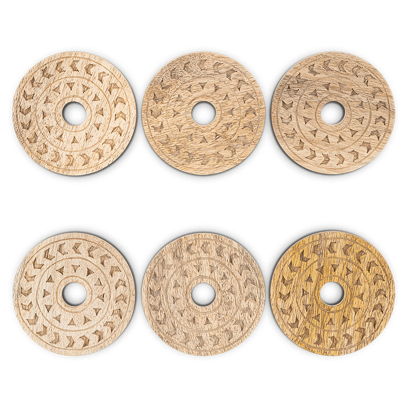 Anali Mango Wood Coasters, Natural