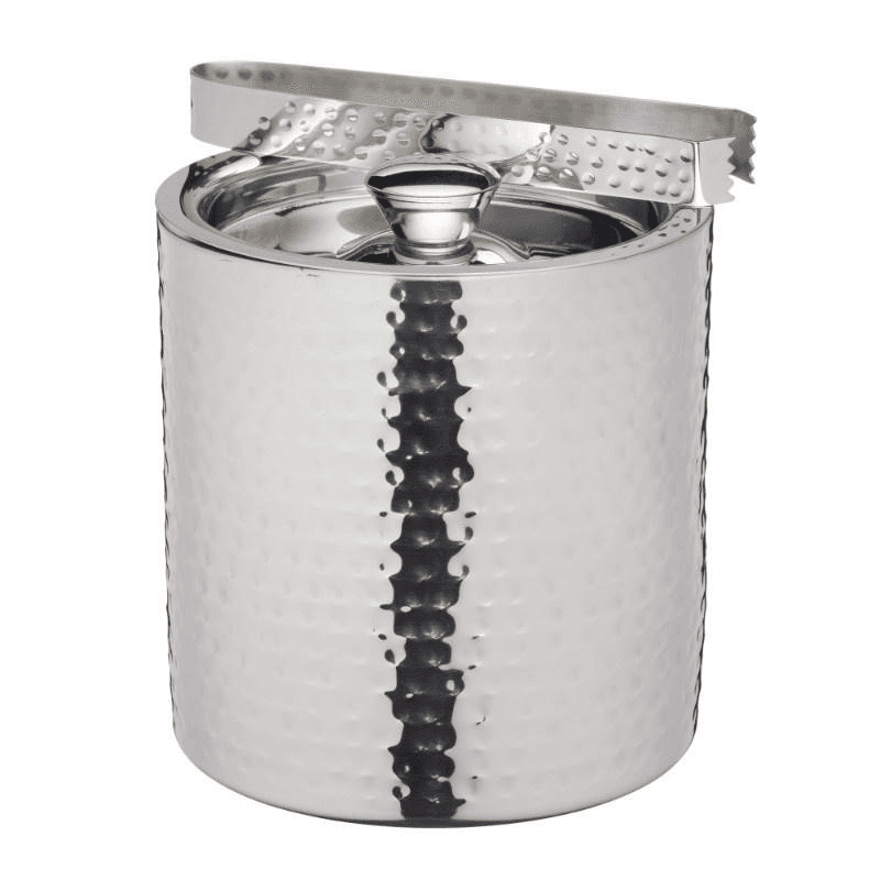 Ice Bucket with Lid and Tongs