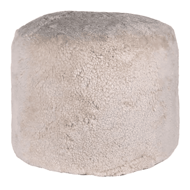 Sheepskin Pouffe, Clotted Cream
