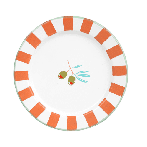 Image showing the Bon appetit Enamel Plate, Olive product.