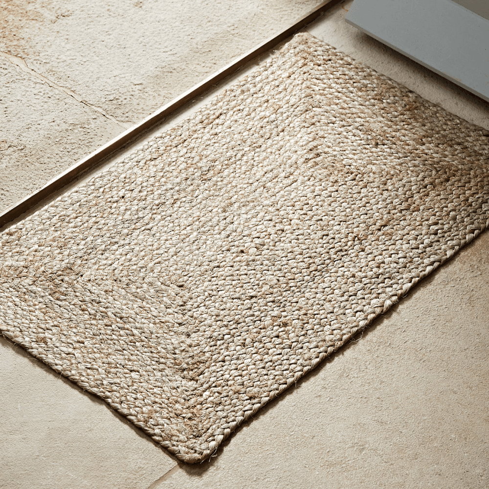Braided Jute Doormat, Natural