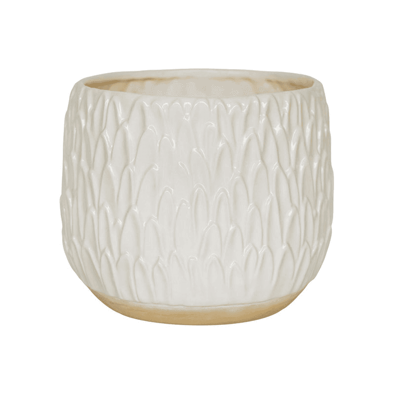 Arles Leaf Embossed Planter