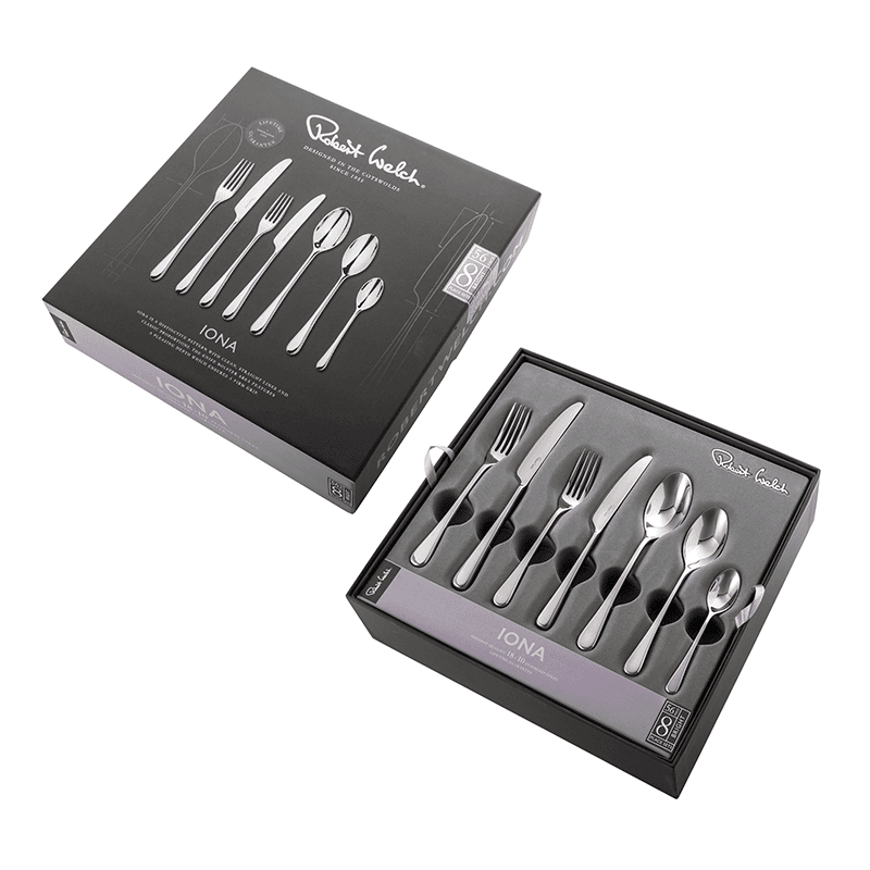 Iona 56 Piece Cutlery Set, Stainless Steel