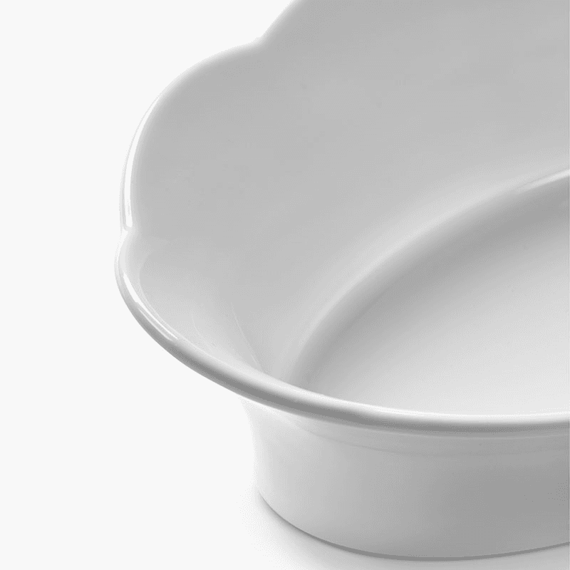 Silhouette by Sergio Herman Set of 2 Oval Serving Bowls, White