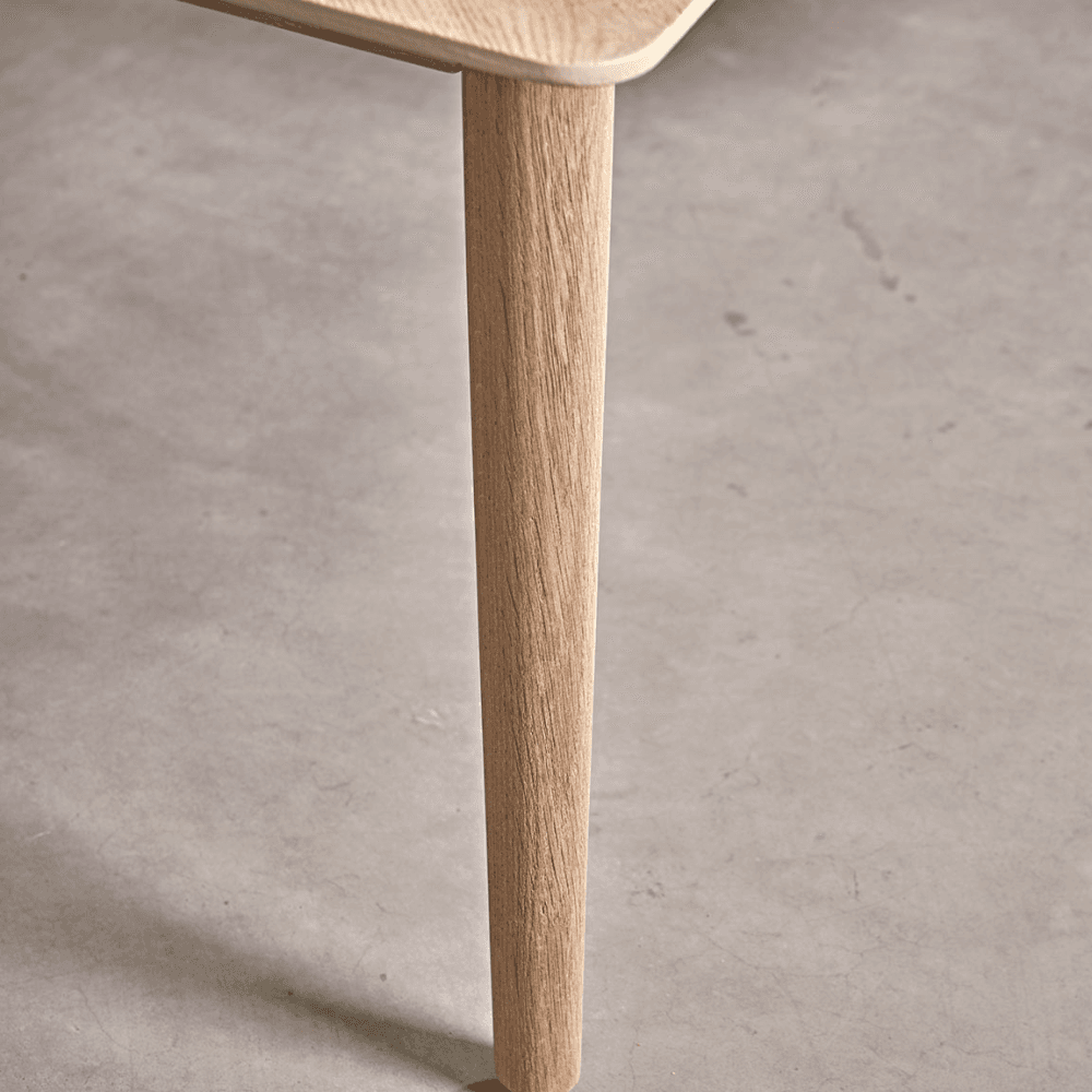 Chevron Oak Bench, Natural