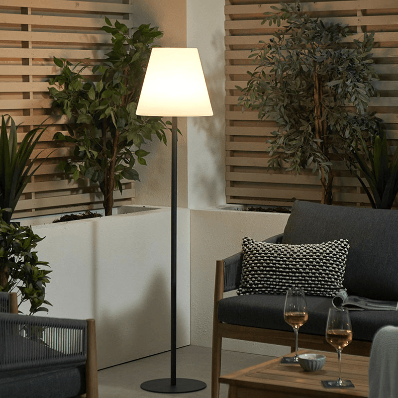 Outdoor Floor Lamp, Grey