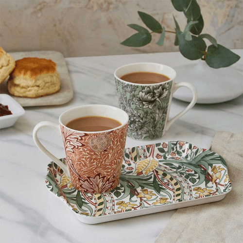Image showing the Morris & Co Mug & Tray Set, Multi product.