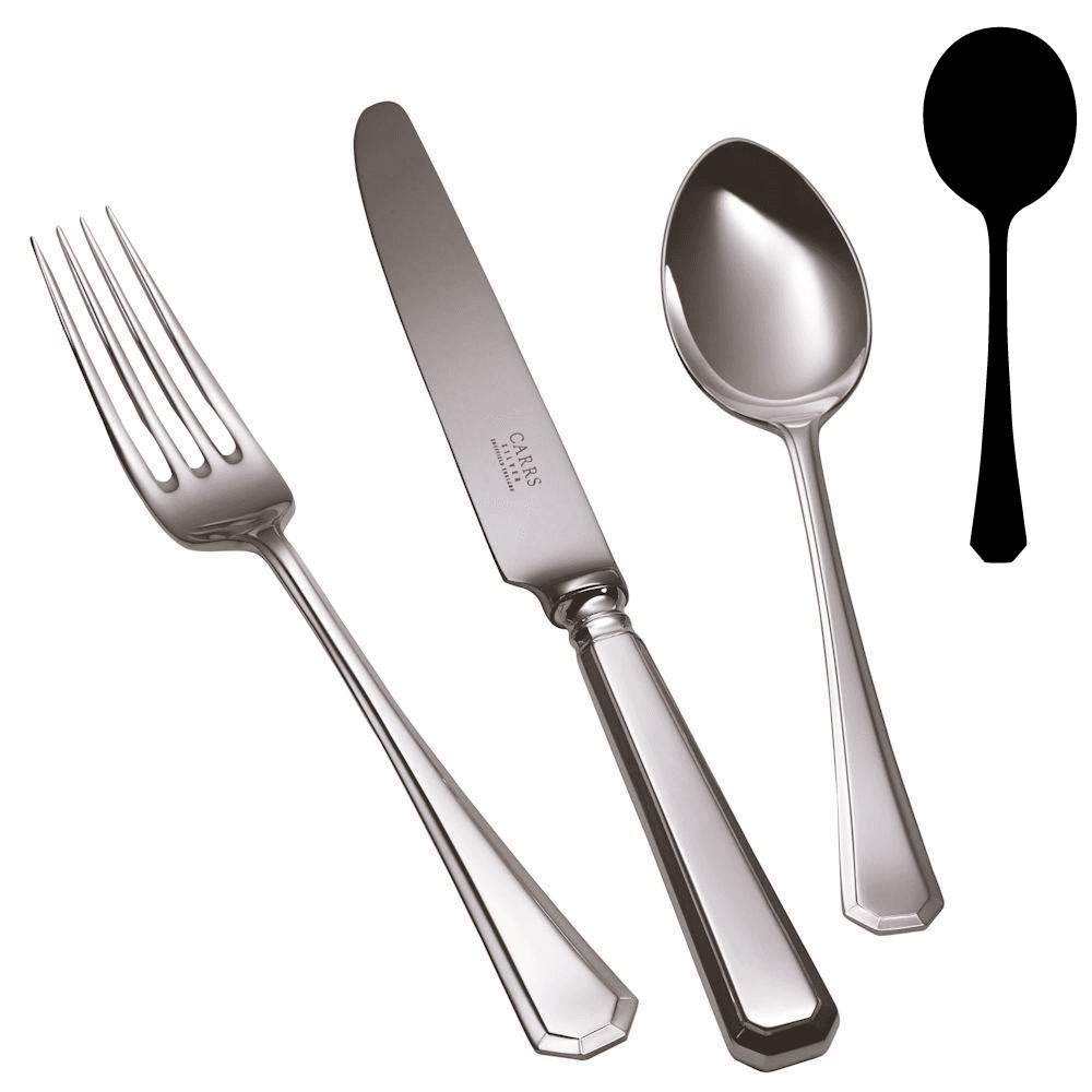 Grecian Soup Spoon, Silver Plate