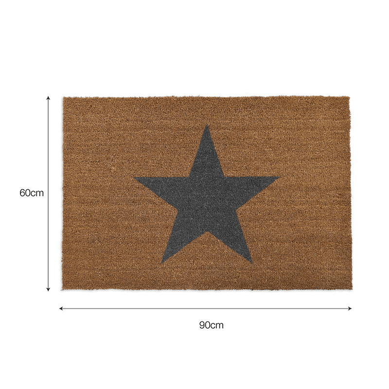 Star Doormat, Natural