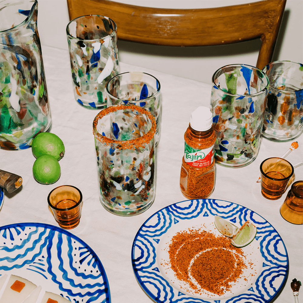 Terrazzo Set of 2 Tall Boy Tumblers, Multi