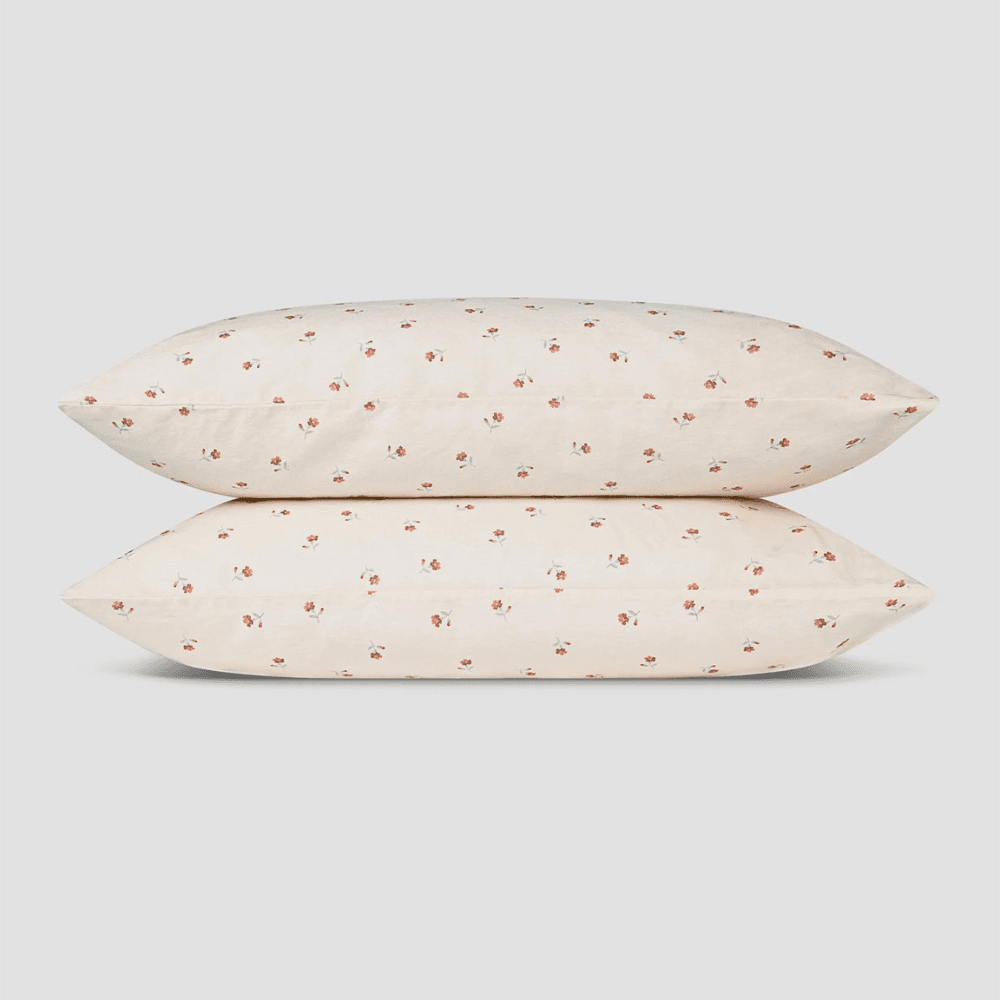 Posy Bud Pair of Linen Blend Pillowcases