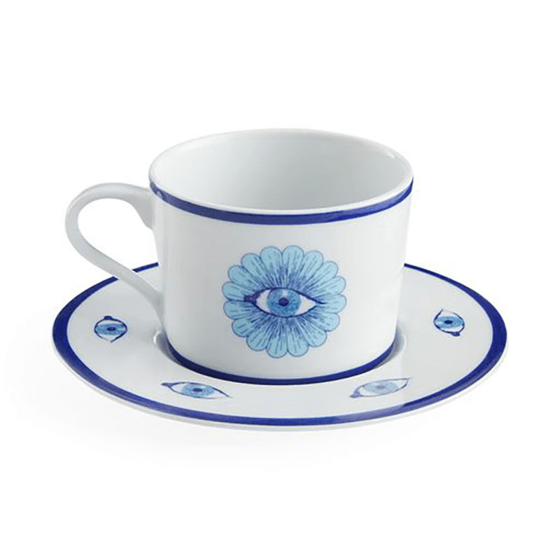 Druggist Saucer, Blue