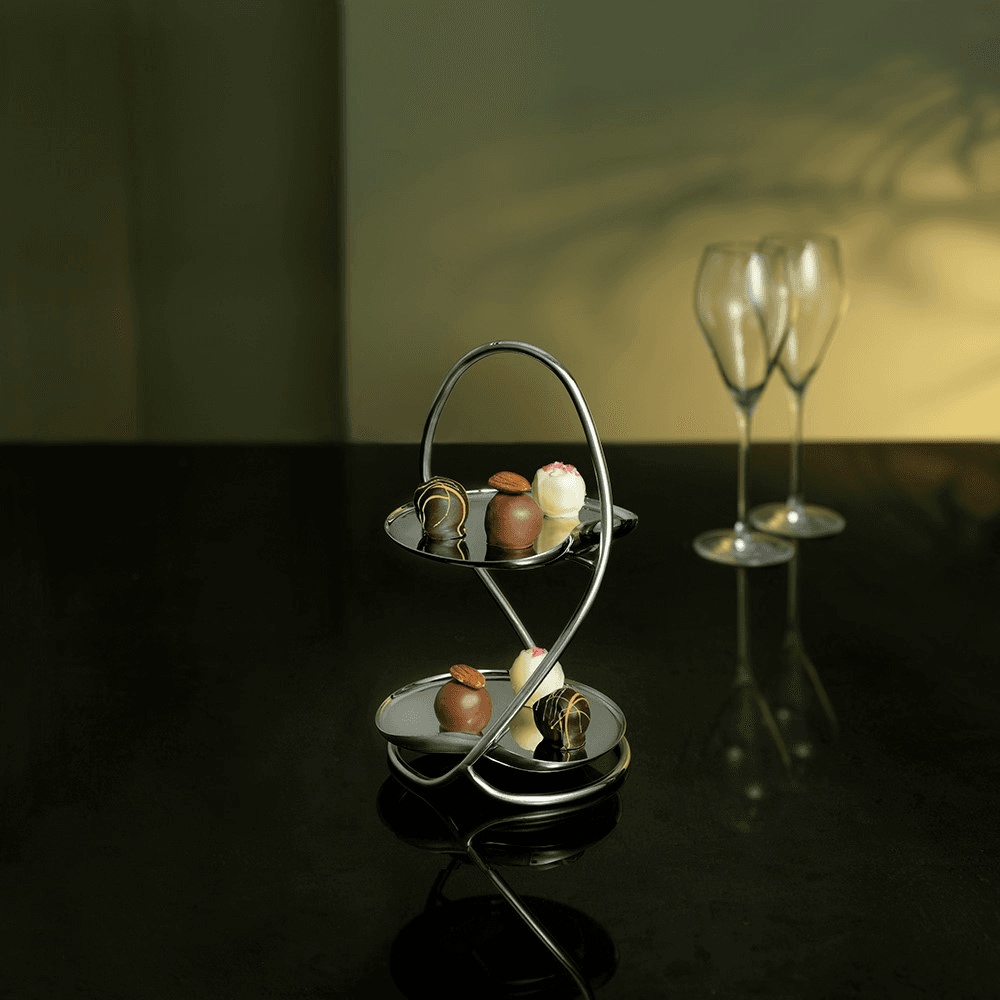 Drift Canape Stand, silver