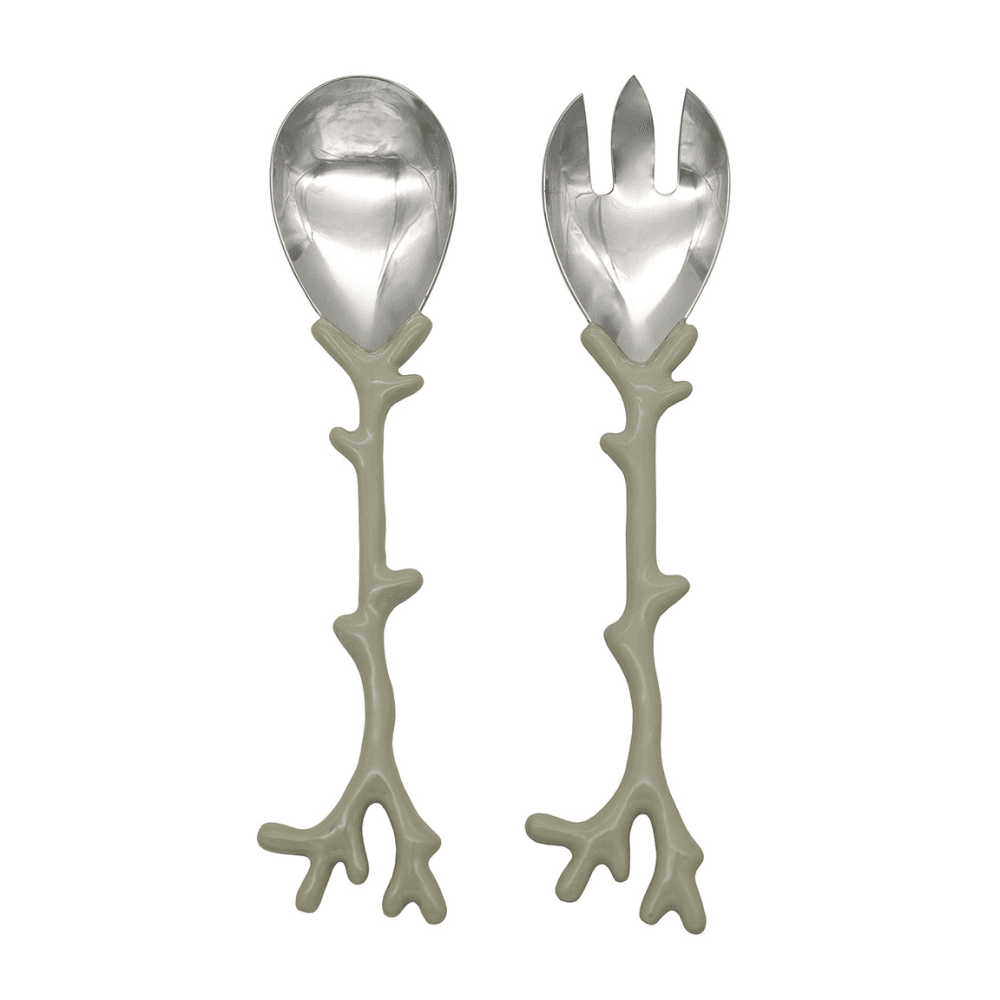 Coral Salad Servers