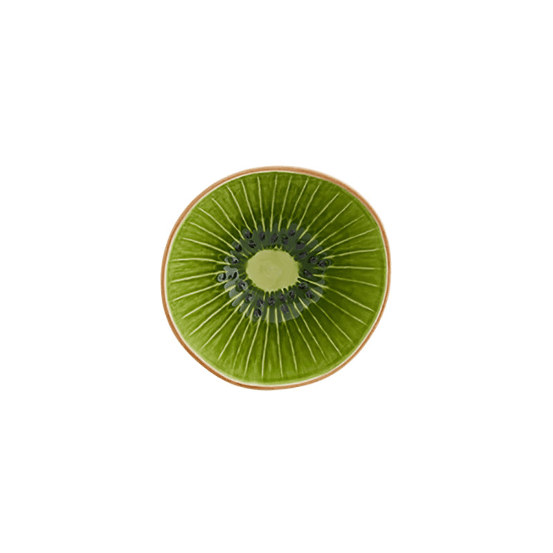 Tropical Fruits Kiwi Bowl, Green/Brown