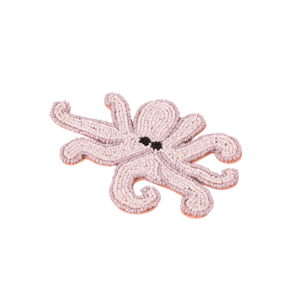 Beaded Animal Set of 4 Coasters, Multi