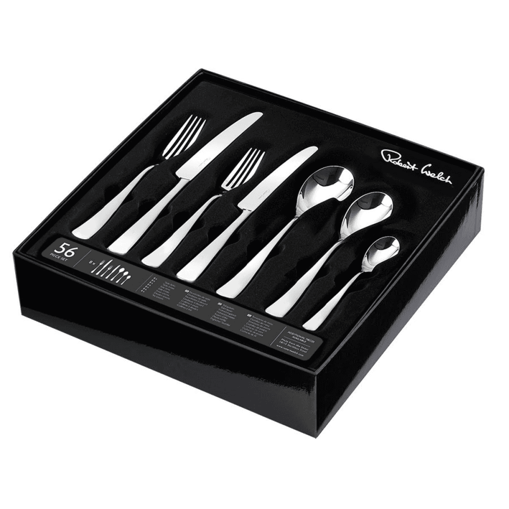 Malvern 56 Piece Cutlery Set, Stainless Steel