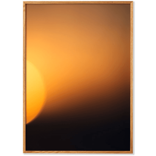 Image showing the Sunset 01 Framed Print, Orange product.