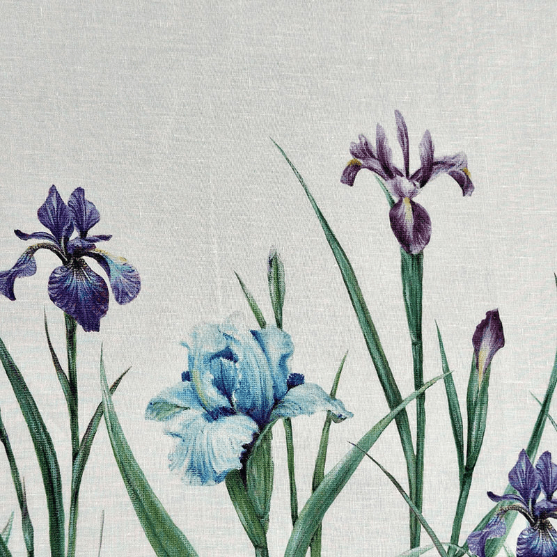 Iris Linen Tablecloth, Purple