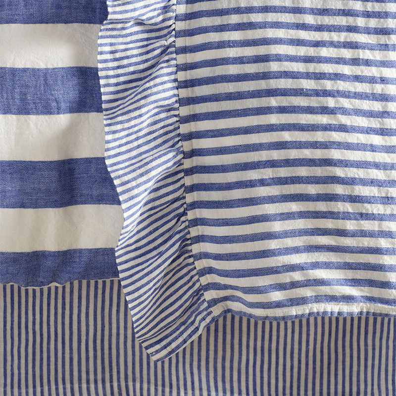 Cora Stripe Linen Duvet Cover