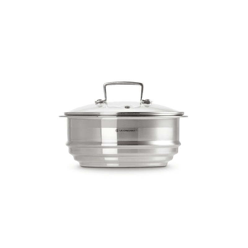 Classic 3-ply Multi Steamer with Glass Lid, Stainless Steel