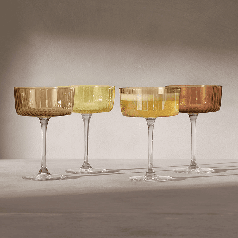Gems Set of 4 Champagne/Cocktail Glasses