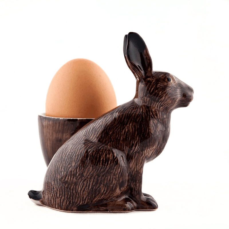 Hare Egg Cup, Brown