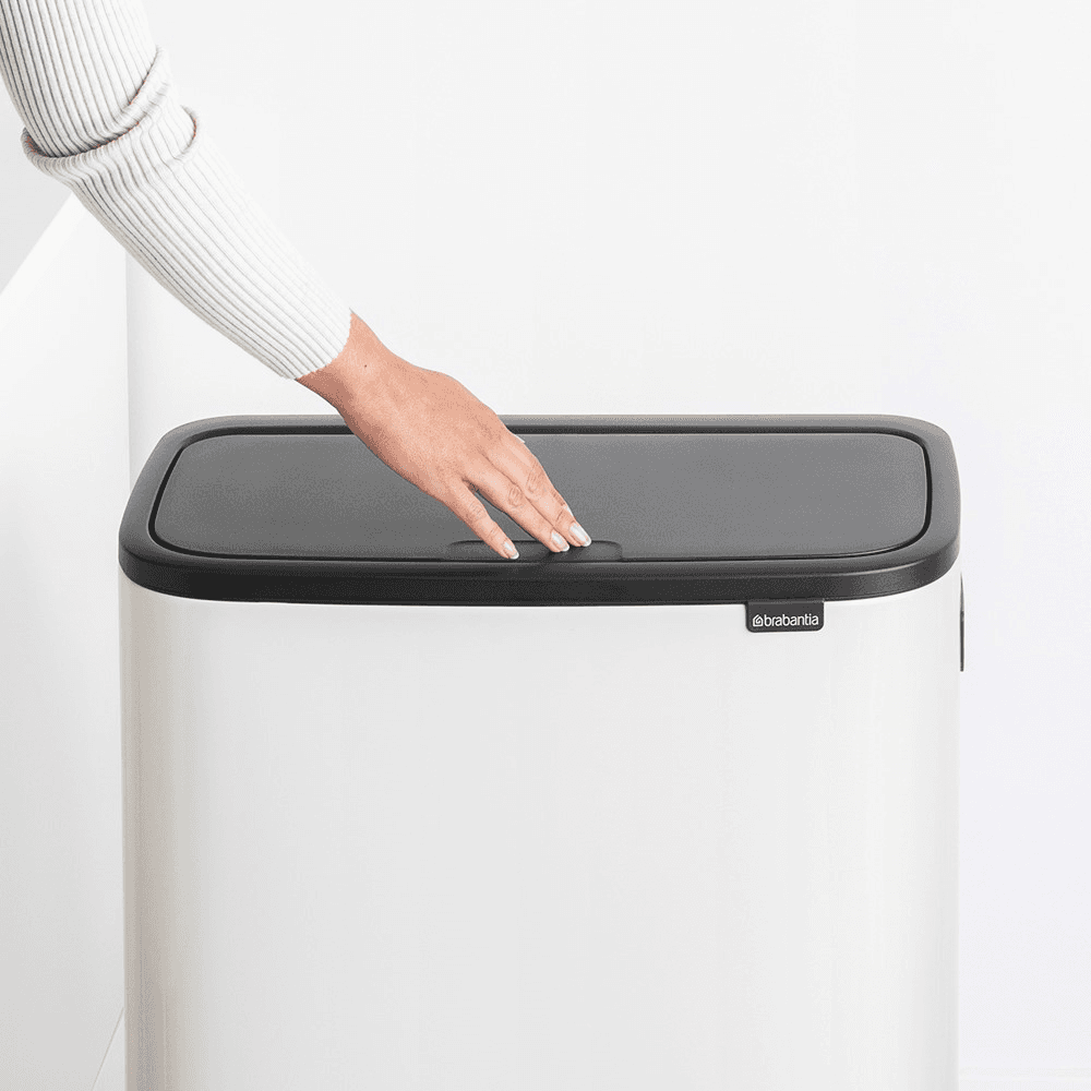 Bo Hi Touch Bin, White