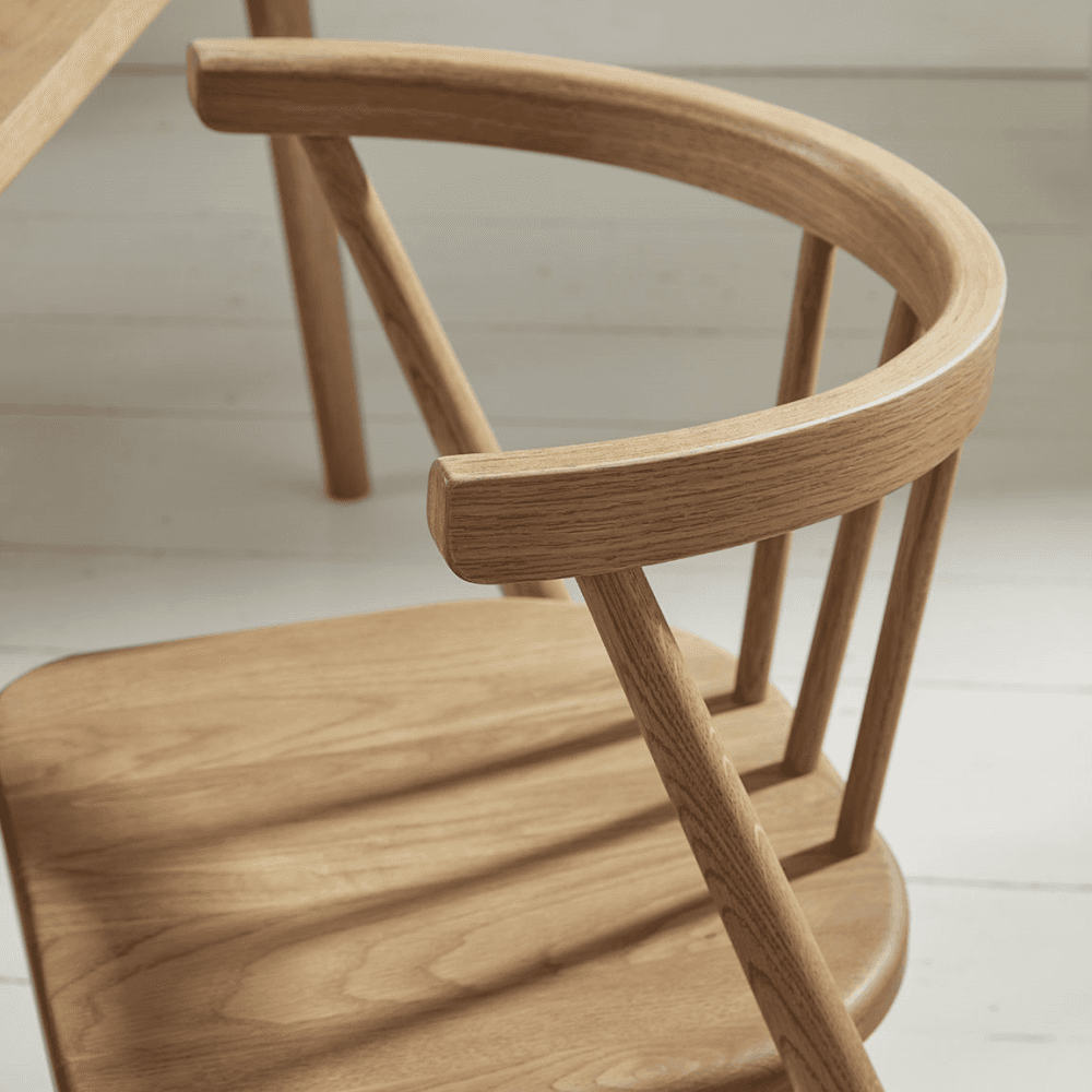 Weathered Oak Dining Chair, Natural