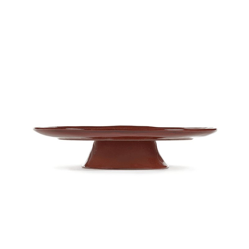 La Mère by Marie Michielssen Footed Plate, Red