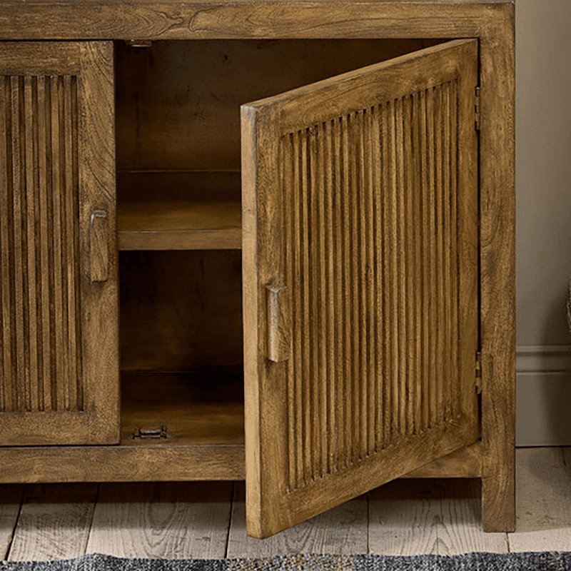 Yasha Mango Wood Sideboard, Natural