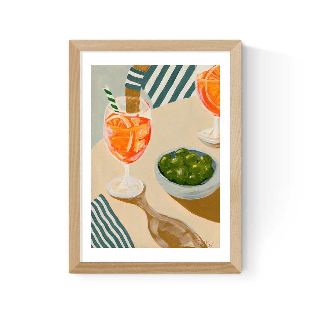 Susie Miller Aperitif Print, Oak