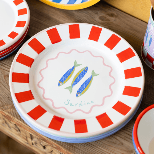 Image showing the Bon appetit Enamel Plate, Fish product.