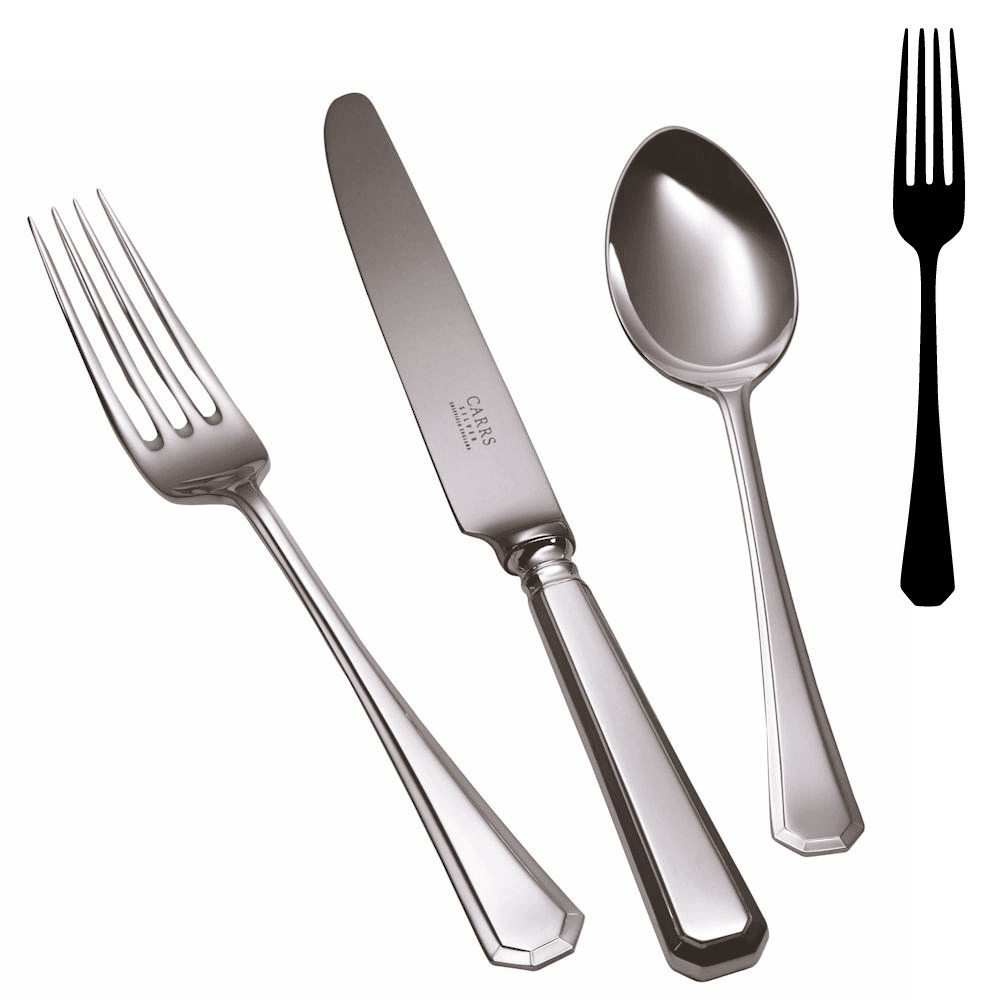 Grecian Table Fork, Silver Plate