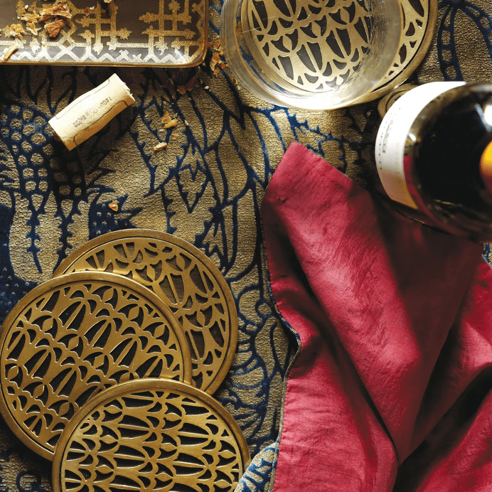 Fortuny Set of 4 Coasters, Venise