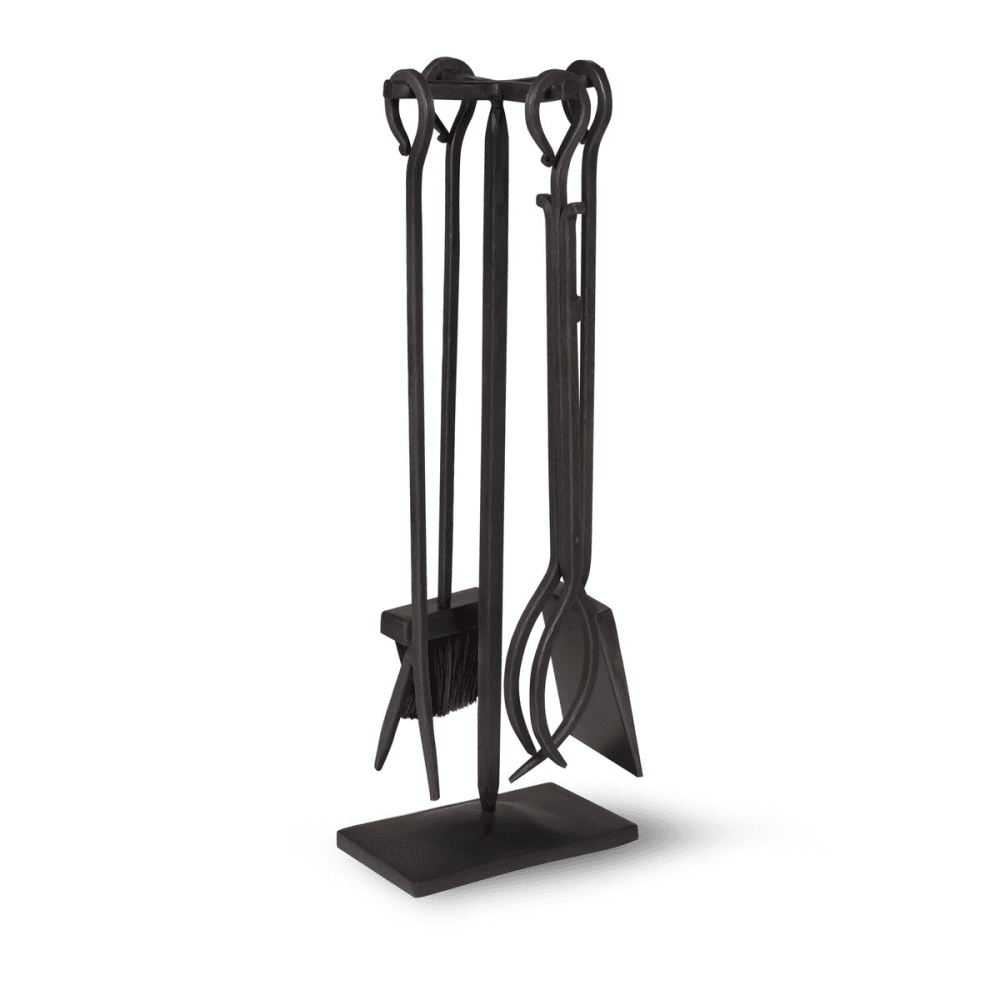 Classic Set of 4 Fireside Tools, Antique Bronze