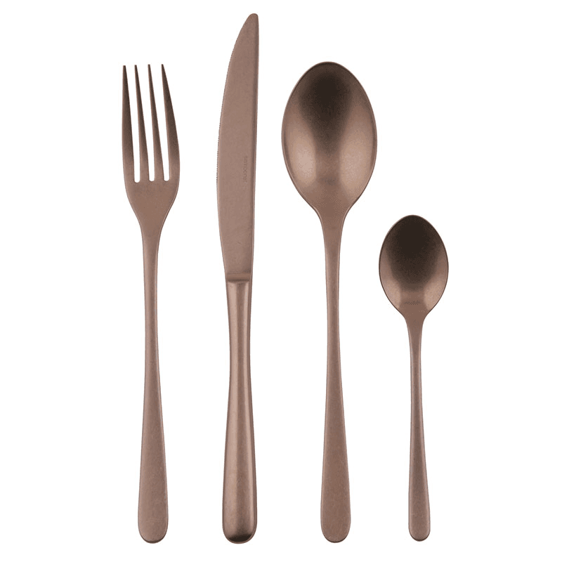Taste 24 Piece Cutlery Set, Vintage Copper