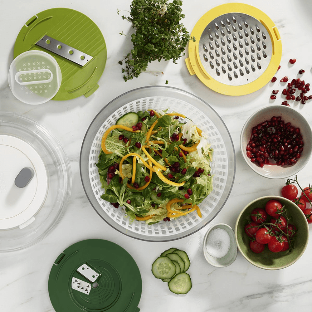 Multi-Prep 4 Piece Salad Preparation Set, Multicolour