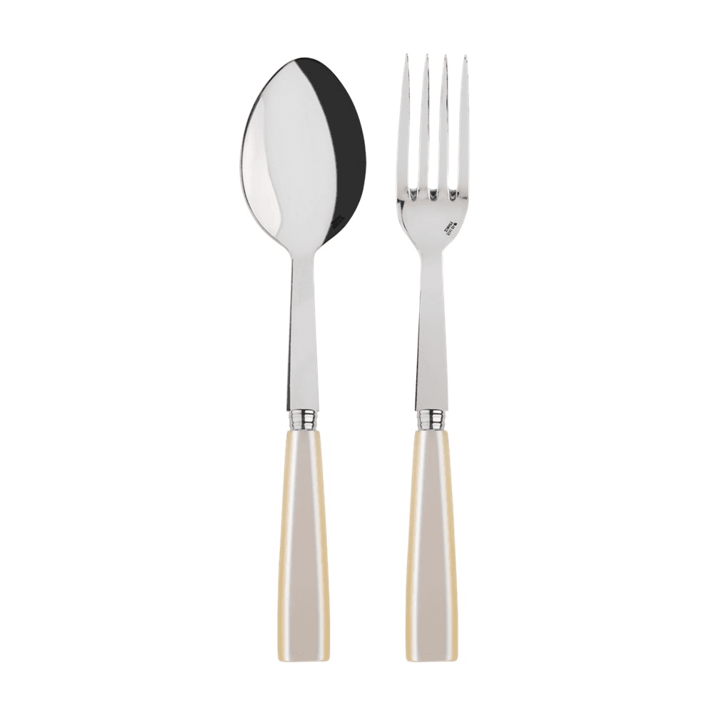 Icone 2 Piece Serving Set, Pearl