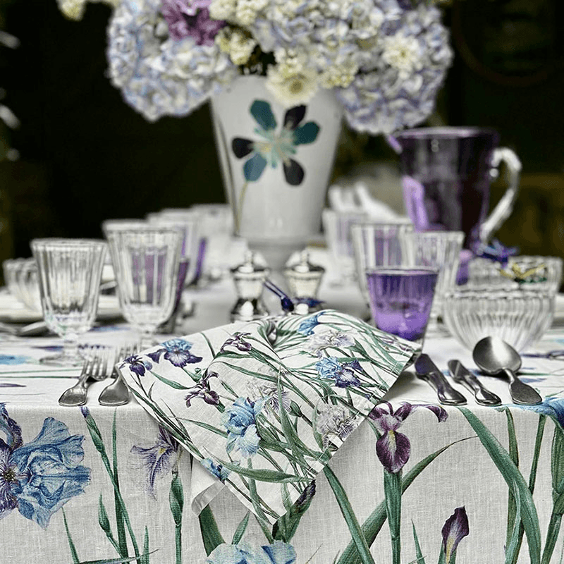 Iris Linen Napkin, Purple