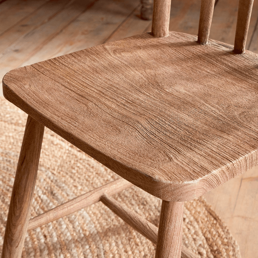 Om Mango Wood Dining Chair, Natural
