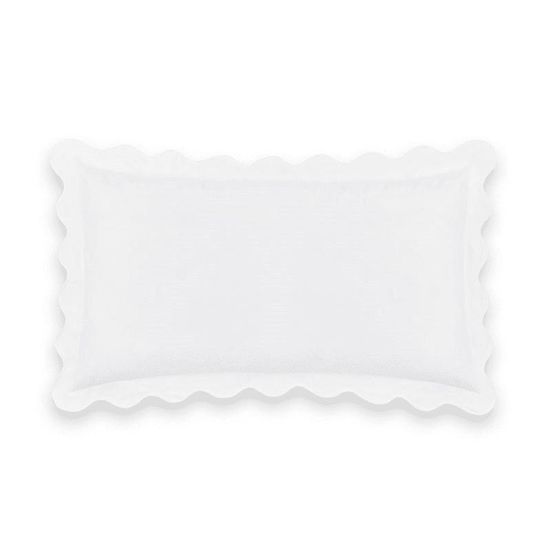 Alexandra Wavy Scalloped Pair of Pillowcases