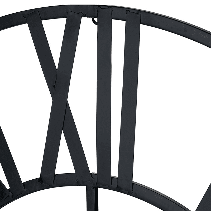 Metal Wall Clock, Black