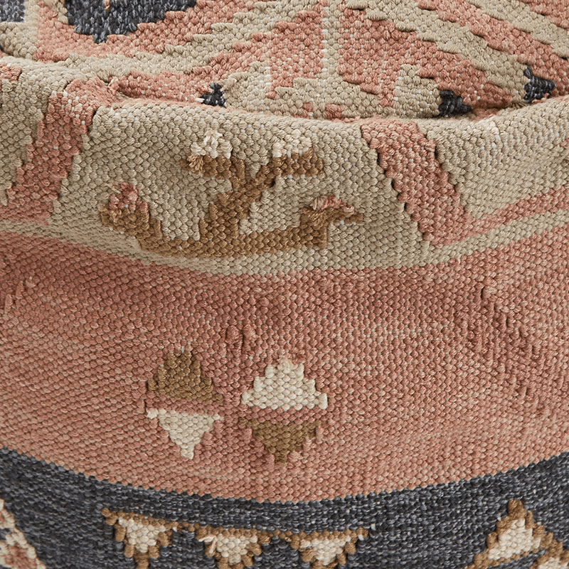 Aster Footstool, Coral