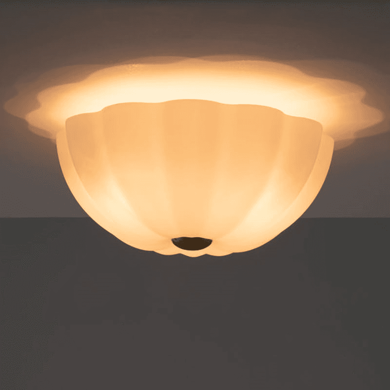 Flower Flush Ceiling Light, Opal