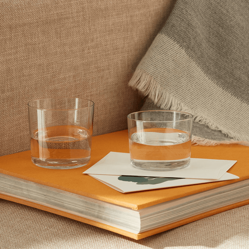 Gio Set of 4 Low Tumblers, Clear