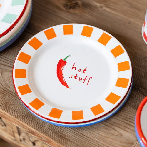 Image showing the Bon appetit Enamel Plate, Chilli product.